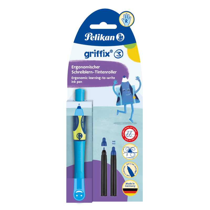 Pelikan griffix Tintenroller neon fresh blue Pelikan