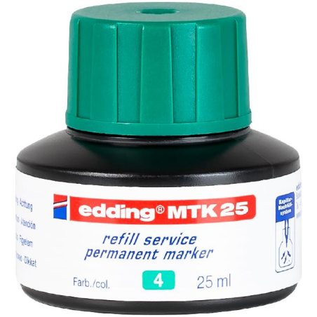 edding MTK 25 Nachfülltinte für Permanentmarker in Grün.