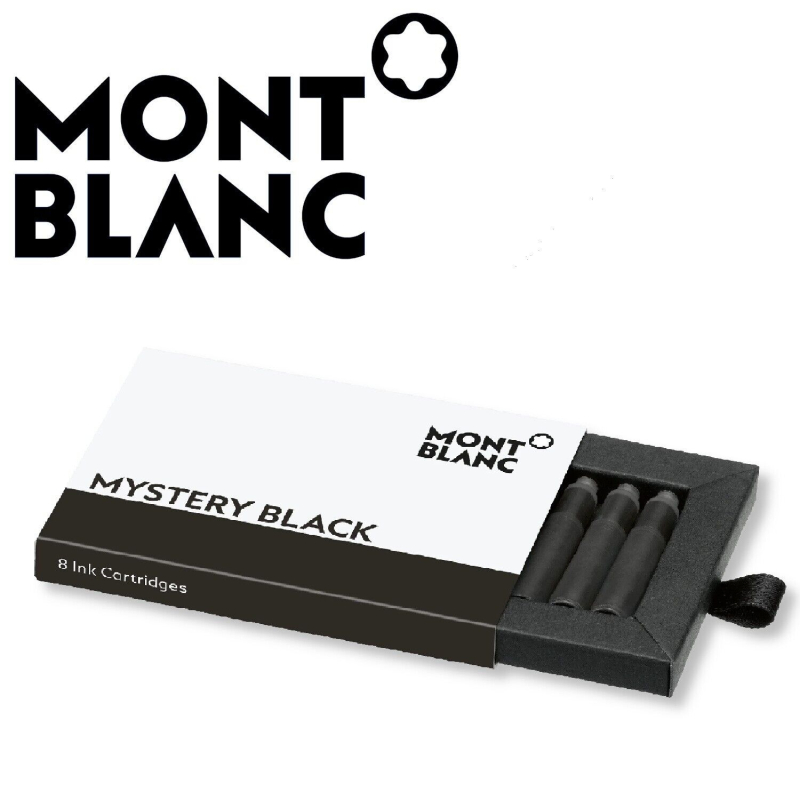 Montblanc Tintenpatronen in Mystery Black inkl. Verpackung.