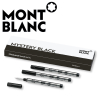 Montblanc Rollerball-Minen, klein, M in Mystery Black (Schwarz) mit Verpackung.