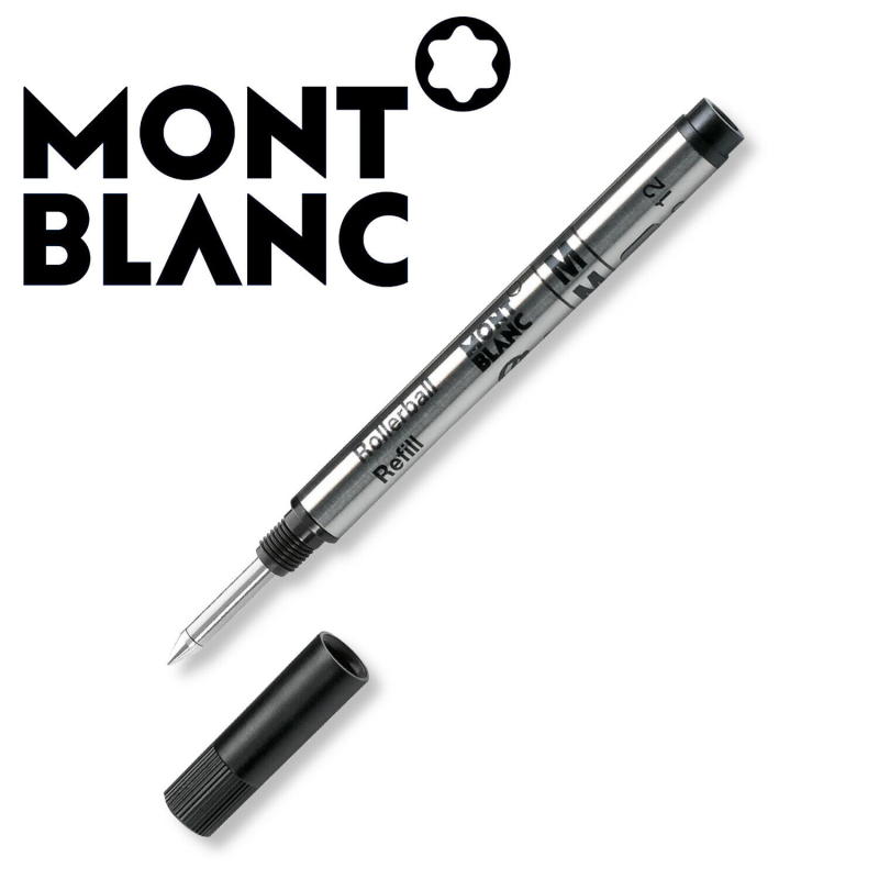 Eine Montblanc Rollerball-Mine klein M in Mystery Black.