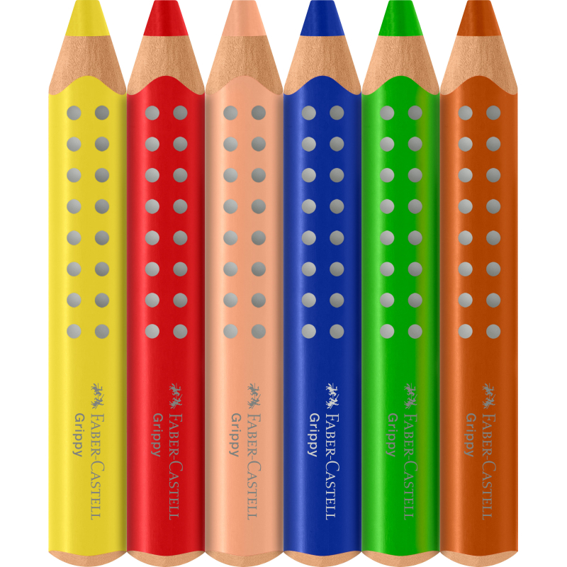 Buntstift Grippy 6er Set Faber Castell