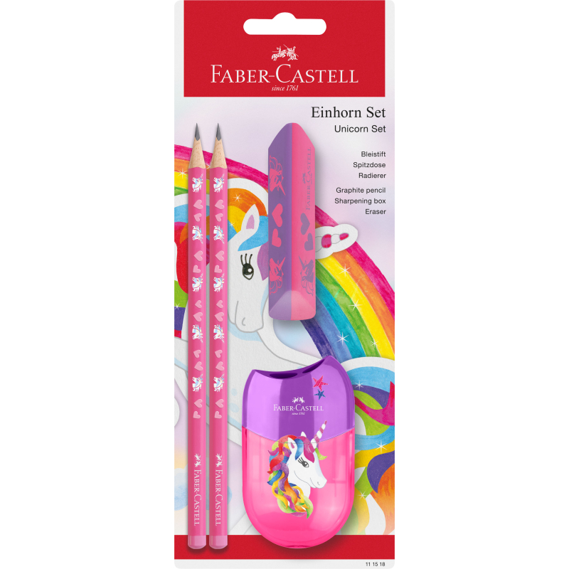 Schreibset Einhorn Bleistift Faber Castell