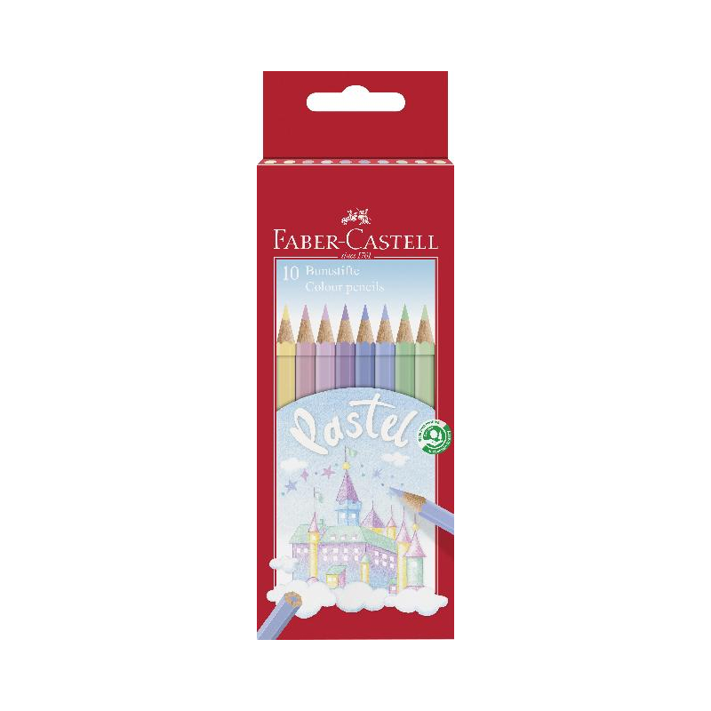 Buntstift pastell 10er Kartonetui Faber Castell