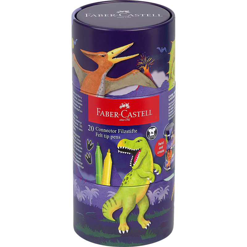 Filzstift Connector Dino Faber Castell