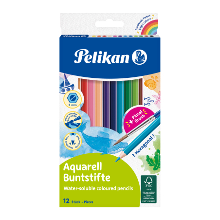 Pelikan Aquarell-Buntstifte
