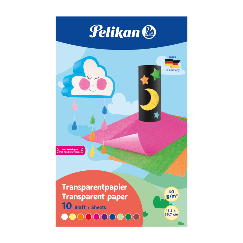 Pelikan Transparentpapier 10 Farben Pelikan