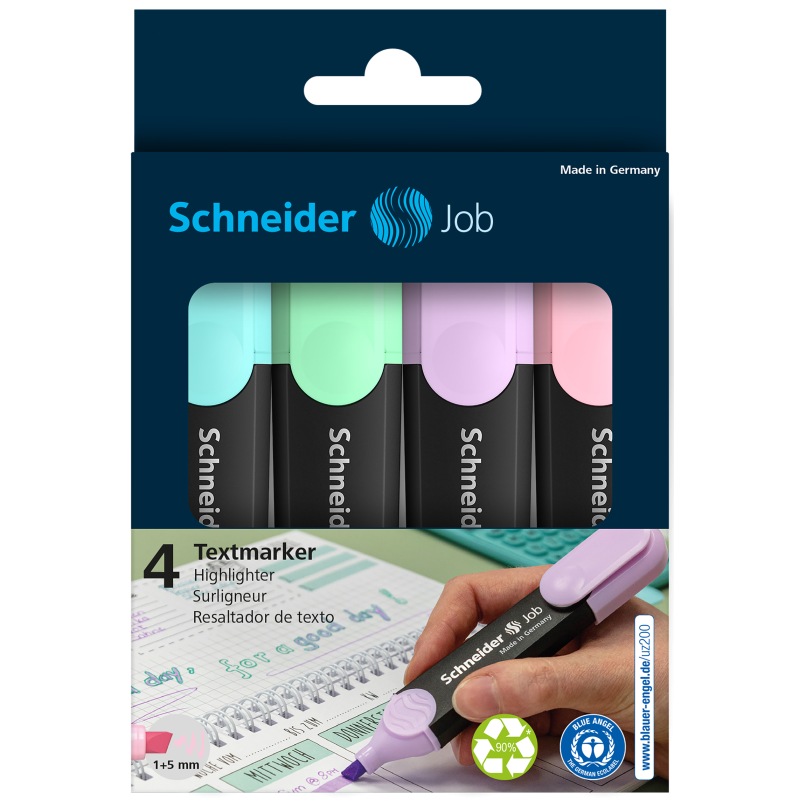 Textmarker Job Pastell Schneider