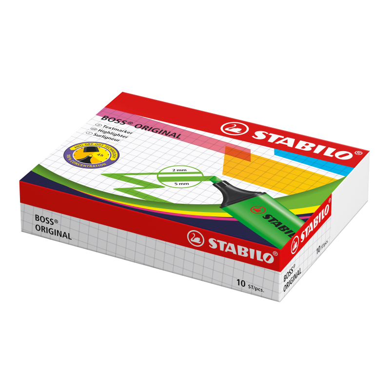 Stabilo Textmarker-Set Boss Original 4 Farben STABILO