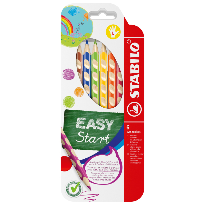 Stabilo Buntstifte EASYcolors 6 Farben RH STABILO